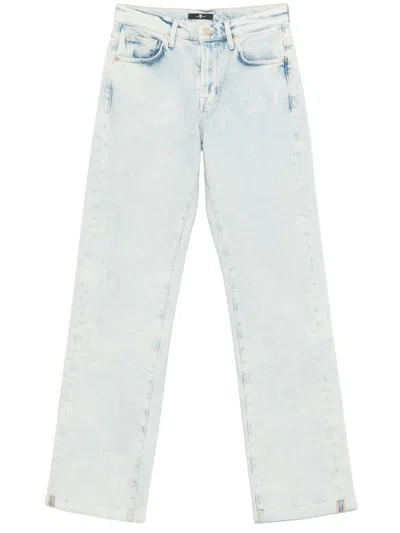 7 For All Mankind Tess Trouser Pepper In Blue