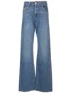 7 For All Mankind Luxe Vintage High-rise Wide-leg Jeans In White
