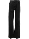 7 For All Mankind Tess Trouser Hustle Denim Clothing In Thunder
