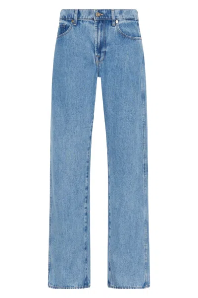 7 For All Mankind Tess Trouser Valentine In Light Blue