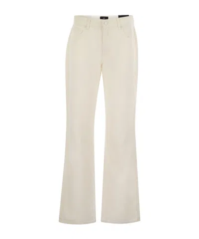 7 For All Mankind Tess Trousers In Neutral