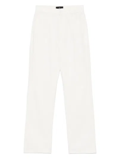 7 For All Mankind Tess Trousers In White
