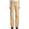 7 For All Mankind Tess Twisted Seam High Waist Straight Leg Jeans In Neutral