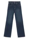 7 For All Mankind High Waist Denim Trousers In Blue