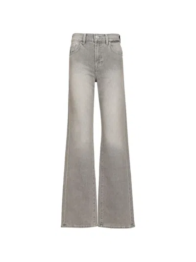 7 For All Mankind Tess Wide-leg Jeans In Brown