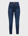 7 For All Mankind The High Waist Ankle Skinny Jeans In Siltridtru