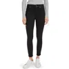 7 For All Mankind The High Waist Faux Pocket Skinny Pants In Brblk Ctd