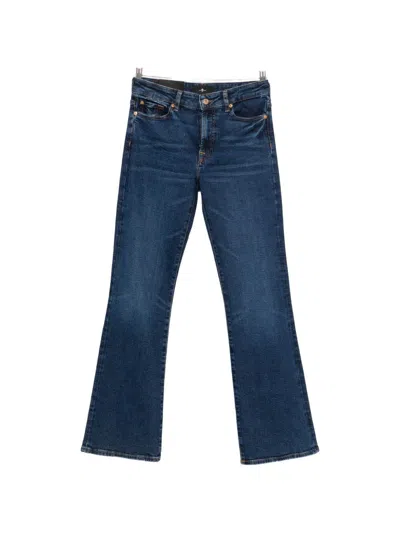 7 For All Mankind The Leggy Bootcut Denim Jeans In Blue