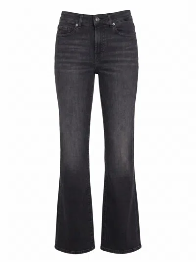 7 For All Mankind `the Leggy` Bootcut Jeans In Black