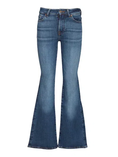 7 For All Mankind The Leggy Bootcut Moonwater Jeans Blue