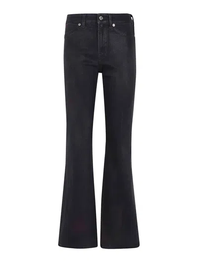 7 For All Mankind The Leggy Bootcut Vintage Coating Brown In Blue
