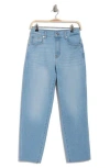 7 For All Mankind Sky Blue Calie Straighnt Cropped Jeans In Sirte