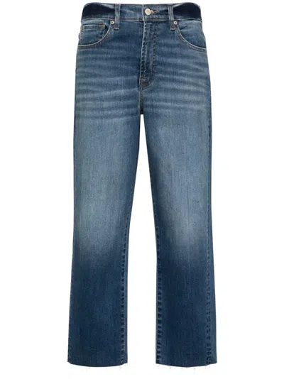 7 For All Mankind The Modern Straight-leg Jeans In Blue