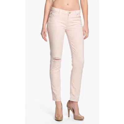 7 For All Mankind ® 'the Slim Cigarette' Stretch Jeans In Pink