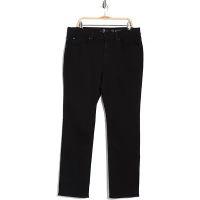 7 For All Mankind The Straight Comfort Luxe Jeans In Black Onyx 1