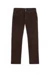 7 For All Mankind The Straight Corduroy Coffee Bean In Brown