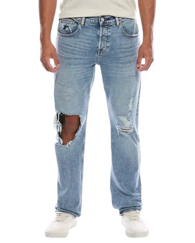 7 For All Mankind The Straight Dusty Cottonwood Jean In Blue