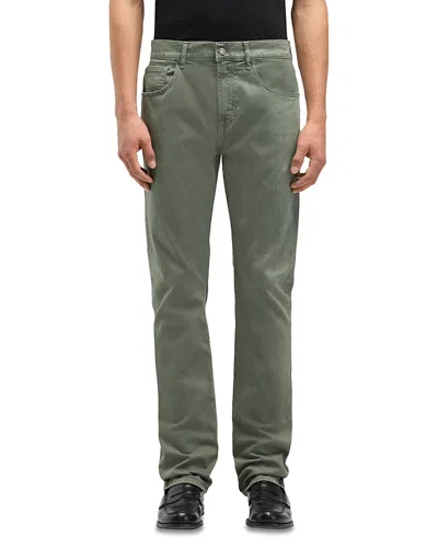7 For All Mankind The Straight Fit Jeans In Clover In Green