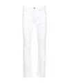 7 For All Mankind Slimmy Tapered Luxe Performance Jeans In White