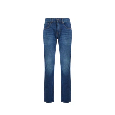 7 For All Mankind The Straight Jeans In Blue