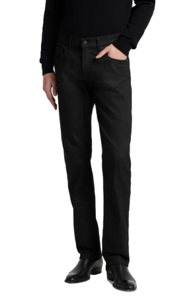 7 For All Mankind The Straight Leg Jeans In Black
