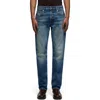 7 For All Mankind The Straight Leg Jeans In Blue