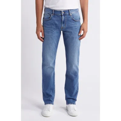 7 For All Mankind The Straight Leg Jeans In Blue