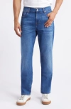 7 For All Mankind Standard Luxe Performance Regular-fit Straight-leg Stretch-denim Jeans In Mid Blue