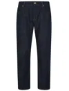 7 For All Mankind The Straight Linen Denim Trousers In Ota