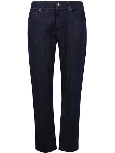 7 For All Mankind The Straight Total Denim Clothing In Blue