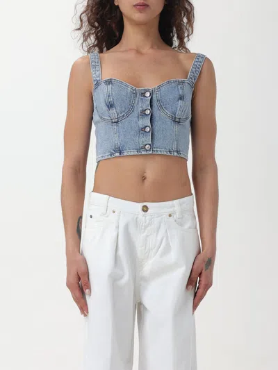 7 For All Mankind Top  Woman Color Denim