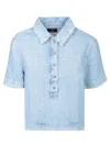 7 For All Mankind Kansas Celeste Denim Top