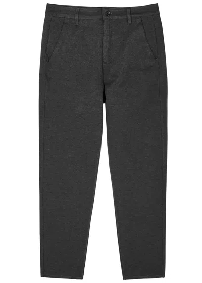 7 For All Mankind Travel Stretch-jersey Trousers In Grey
