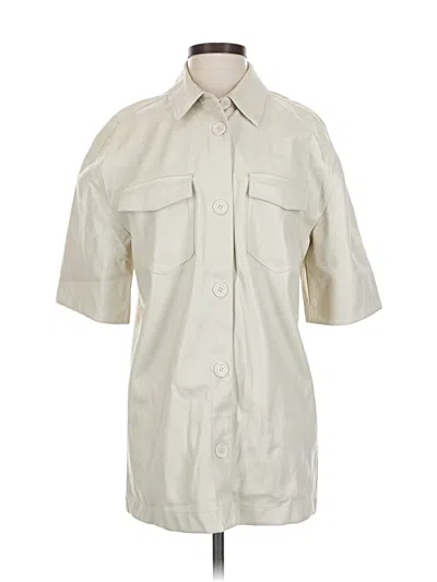Pre-owned 7 For All Mankind Trenchcoat In Ivory