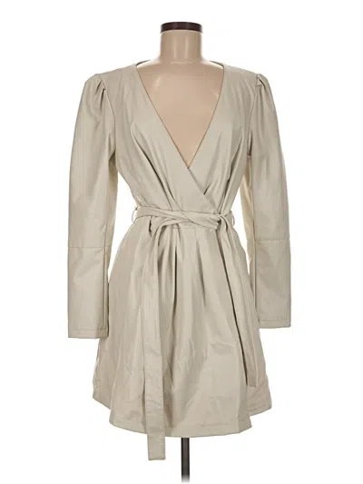 Pre-owned 7 For All Mankind Trenchcoat In Ivory