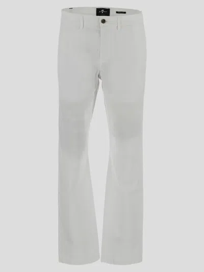 7 For All Mankind Trousers In White