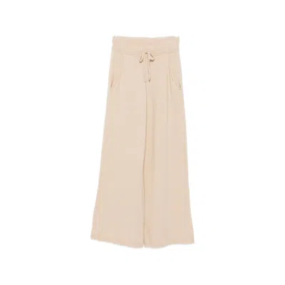 7 For All Mankind Drawstring-waist Wide-leg Trousers In Pink
