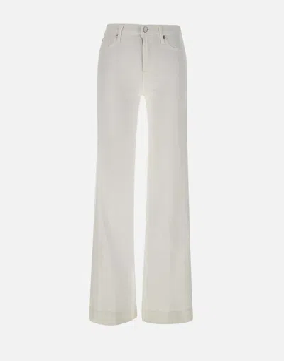7 For All Mankind Trousers In White