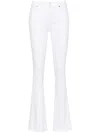 7 For All Mankind Ali High-rise Flared Jeans In White