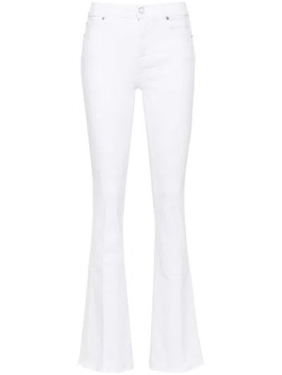 7 For All Mankind Trumpet Jeans In White
