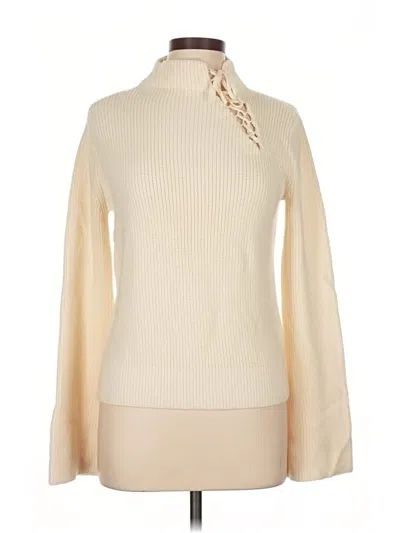 Pre-owned 7 For All Mankind Turtleneck Sweater In White