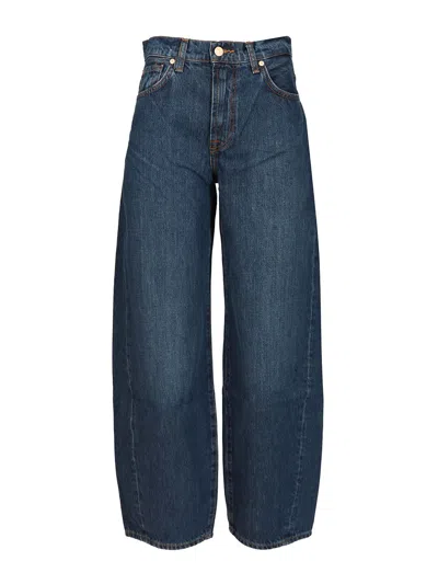 7 For All Mankind Twisted Bonnie Dark Blue Jeans