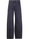 7 For All Mankind Twisted Bonnie Mankind Radar Baggy Jeans In Black