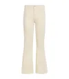 7 For All Mankind Twisted Dojo Tailorless Flared Jeans In Neutral