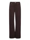 7 For All Mankind Trousers Featuring Belt Loops And Corduroy Texture In Black