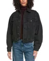 7 For All Mankind Twisted Jacket In Black