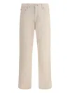 7 For All Mankind Twisted Jeans In Neutral