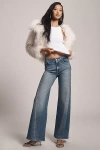 7 For All Mankind Twisted Lotta High-rise Wide-leg Jeans In Blue