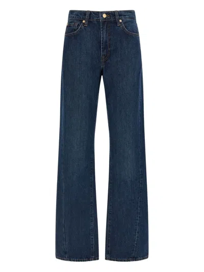 7 For All Mankind Twisted Tess September Jeans In Blue