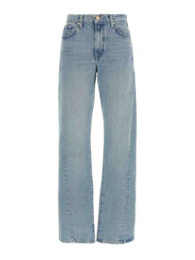 7 FOR ALL MANKIND JEANS BOOT-CUT - AZUL CLARO